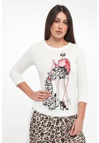 Sportalm - Bluzka damska z nadrukiem SPORTALM. Wzór: nadruk #1