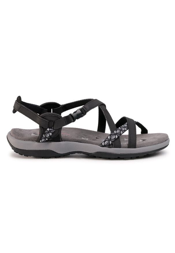 skechers - Skechers Sandały Reggae Slim 40955/BLK Czarny. Kolor: czarny. Materiał: skóra