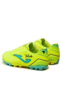 Joma Buty do piłki nożnej Toledo Jr TOJW2411HG Żółty. Kolor: żółty. Materiał: skóra