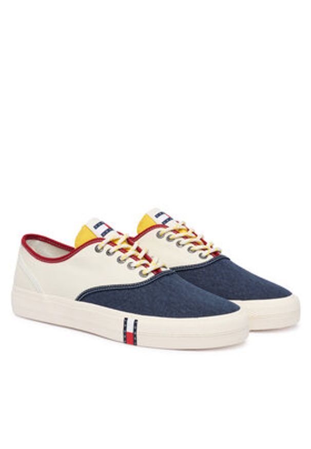 Tommy Jeans Tenisówki Archive Vulc Y2K EM0EM01728 Biały. Kolor: biały. Materiał: materiał