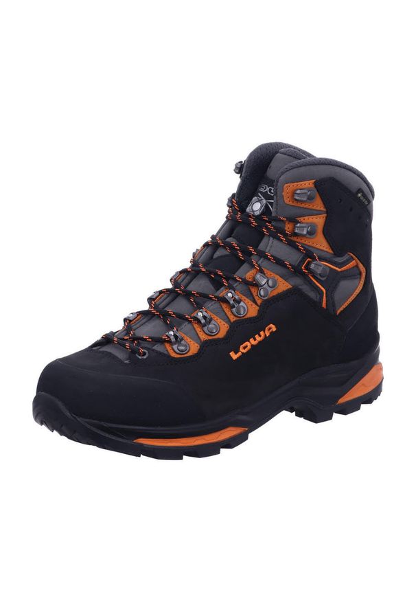 Buty trekkingowe męskie Lowa Camino Evo Gtx. Wysokość cholewki: za kostkę. Zapięcie: sznurówki. Kolor: czarny. Materiał: guma, skóra, tkanina, materiał, syntetyk. Szerokość cholewki: normalna