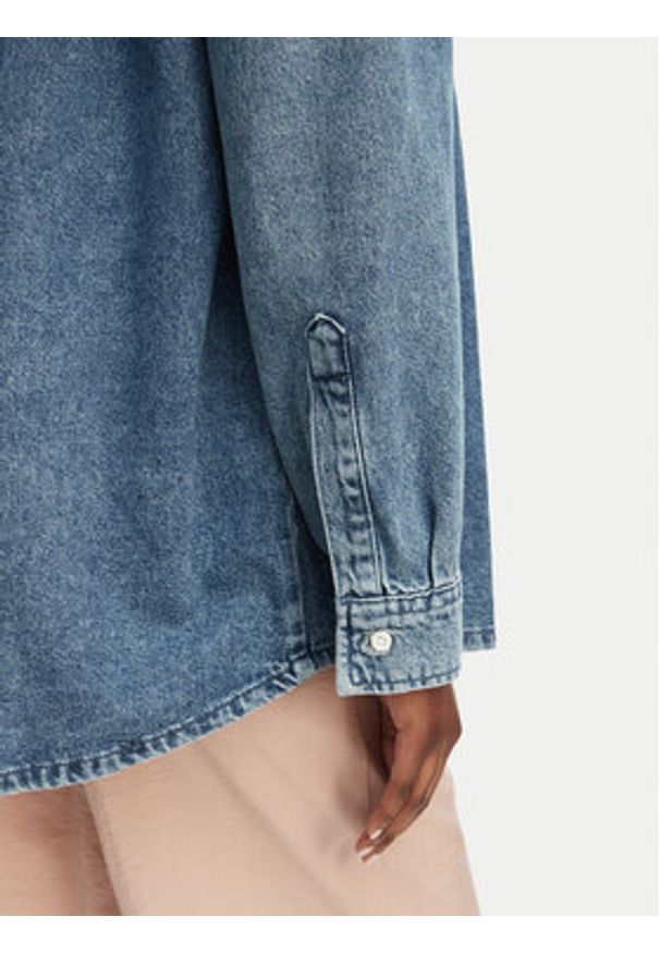 Quiksilver Koszula jeansowa Rahmat EQWWT03150 Niebieski Regular Fit. Kolor: niebieski. Materiał: bawełna