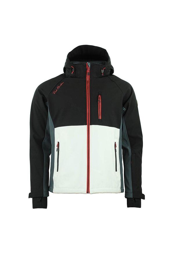 PEAK MOUNTAIN - Kurtka Peak Mountain Shoftshell. Kolor: wielokolorowy, biały, czarny. Sport: turystyka piesza, wspinaczka