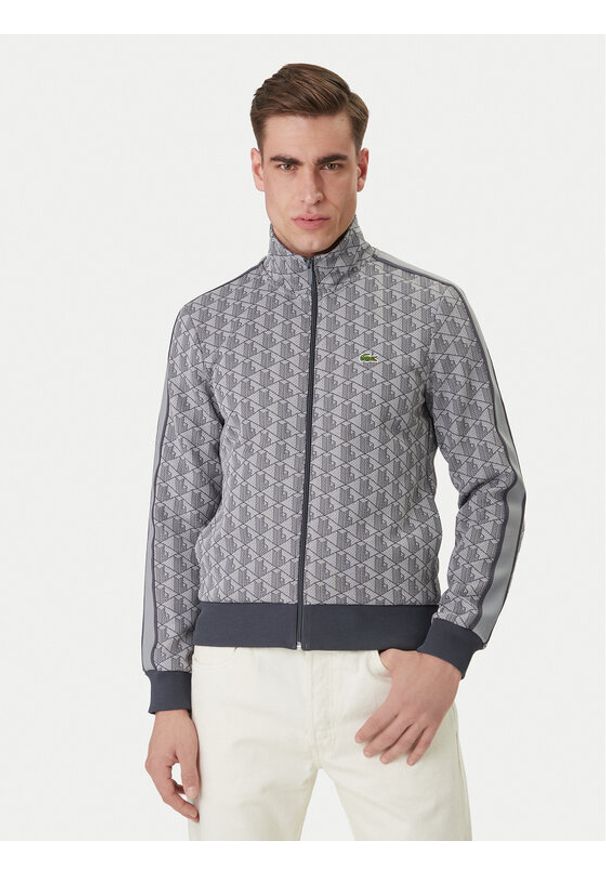 Lacoste Bluza SH1368 Szary Regular Fit. Kolor: szary. Materiał: bawełna