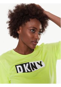DKNY Sport T-Shirt DP2T5894 Żółty Classic Fit. Kolor: żółty. Materiał: bawełna. Styl: sportowy #5