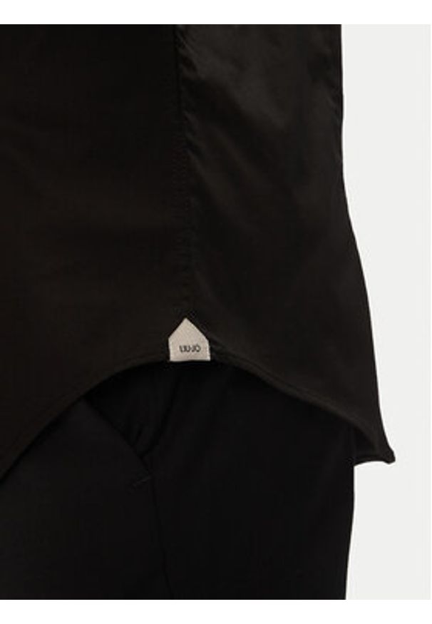 Liu Jo Koszula QXX007 T2662 Czarny Slim Fit. Kolor: czarny. Materiał: bawełna