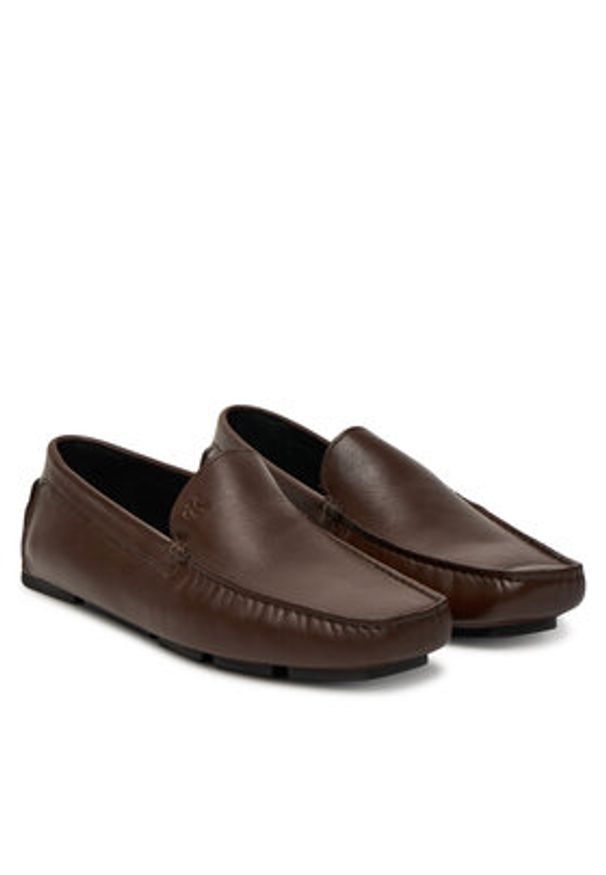 Calvin Klein Mokasyny Driver Lth HM0HM01864 Brązowy. Kolor: brązowy. Materiał: skóra