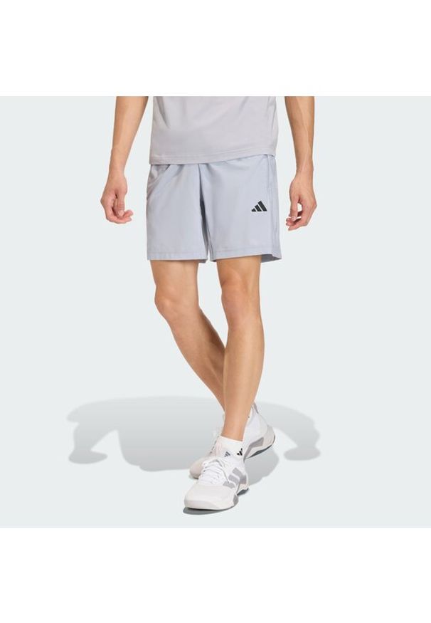 Adidas - adidas Szorty sportowe Workout Essentials Base KC5287 Szary Regular Fit. Kolor: szary. Materiał: syntetyk