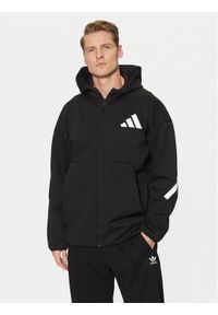 Adidas - adidas Bluza Z.N.E. JD5984 Czarny Regular Fit. Kolor: czarny. Materiał: syntetyk, bawełna