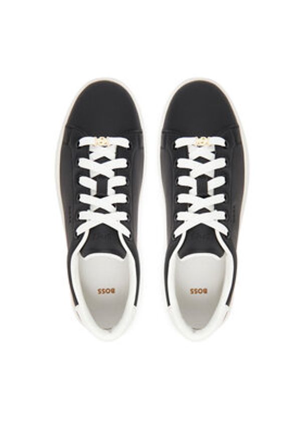 BOSS Sneakersy Kieran 50548110 Czarny. Kolor: czarny. Materiał: skóra