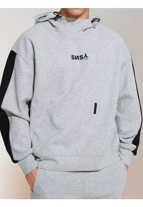 Sinsay - Bluza z kapturem - szary. Typ kołnierza: kaptur. Kolor: szary