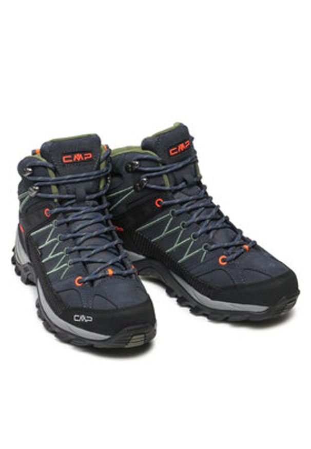 CMP Trekkingi Rigel Mid Trekking Shoe Wp 3Q12947 Granatowy. Kolor: niebieski. Materiał: zamsz, skóra. Sport: turystyka piesza
