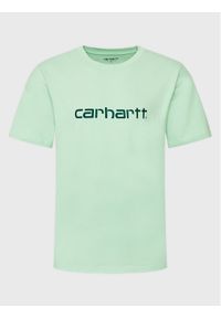 Carhartt WIP T-Shirt Script I031047 Zielony Regular Fit. Kolor: zielony. Materiał: bawełna #1