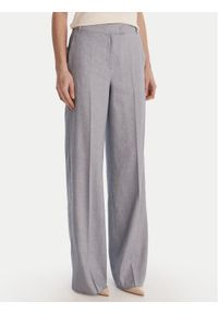 Marella Spodnie materiałowe Odino 2613131121 Błękitny Straight Fit. Kolor: niebieski. Materiał: len #1