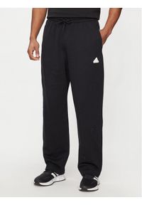 Adidas - adidas Spodnie dresowe Embroidered IS2028 Czarny Relaxed Fit. Kolor: czarny. Materiał: bawełna