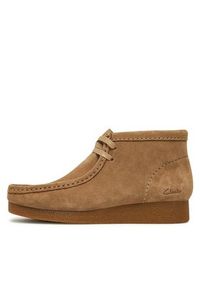 Clarks Botki WallabeeEvoBt 261747444 Beżowy. Kolor: beżowy. Materiał: skóra, zamsz #3