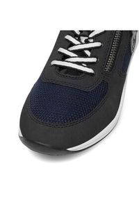 Rieker Sneakersy N1111-14 Granatowy. Kolor: niebieski. Materiał: materiał #7