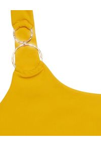 BEACH BUNNY - Asymetryczny top od bikini Lexi. Kolor: żółty. Wzór: aplikacja #5