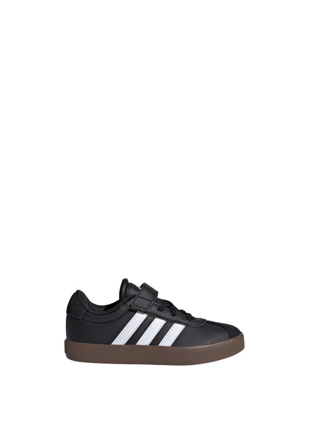 Adidas - Buty VL Court 3.0 Skateboarding Kids. Kolor: biały, wielokolorowy, czarny. Materiał: zamsz. Wzór: gładki. Sport: skateboard