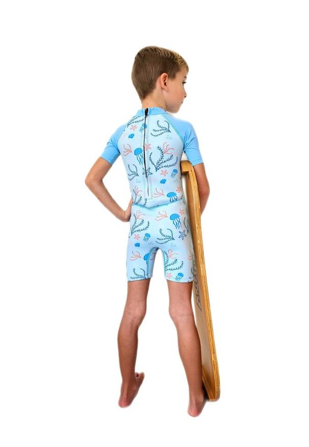KAIWAI - Krótki kombinezon dziecięcy 2 mm. Kolor: niebieski. Długość: krótkie