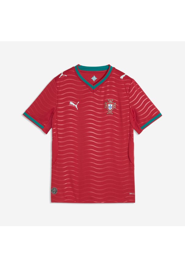 Koszulka piłkarska dla dzieci replika Puma Portugalia Mistrzostwa Świata 2026. Materiał: materiał. Sport: piłka nożna