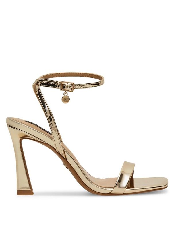 Nine West Sandały 123AL1713 Złoty. Kolor: złoty. Materiał: skóra