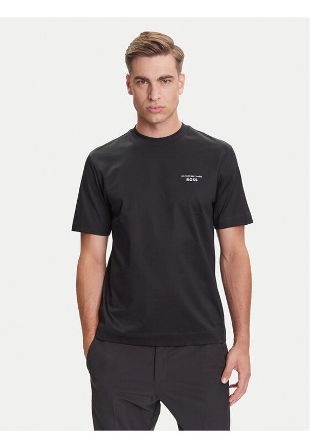 BOSS T-Shirt C-Thompson 197 PS 50543200 Czarny Regular Fit. Kolor: czarny. Materiał: bawełna