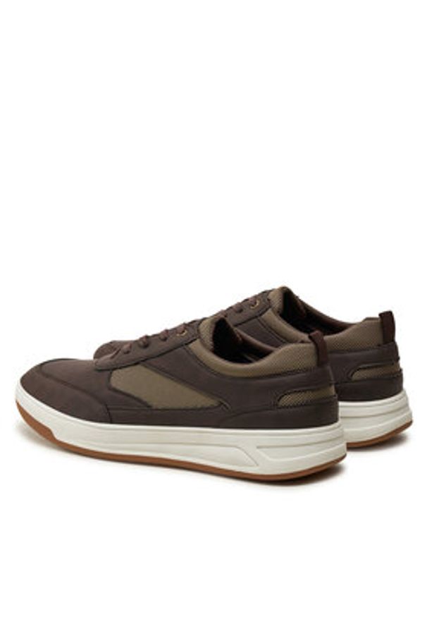 Pierre Cardin Sneakersy 9637 Brązowy. Kolor: brązowy. Materiał: skóra