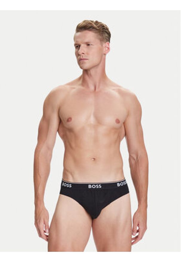 BOSS Komplet 3 par slipów 50531681 Kolorowy. Materiał: bawełna. Wzór: kolorowy