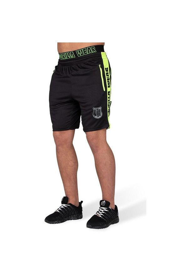 GORILLA WEAR - Krótka Gorilla Wear Shelby. Kolor: czarny, wielokolorowy, żółty. Długość: krótkie. Sport: fitness