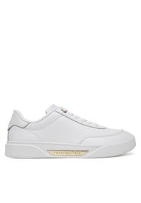 TOMMY HILFIGER - Tommy Hilfiger Sneakersy FW0FW08682 Biały. Kolor: biały. Materiał: skóra