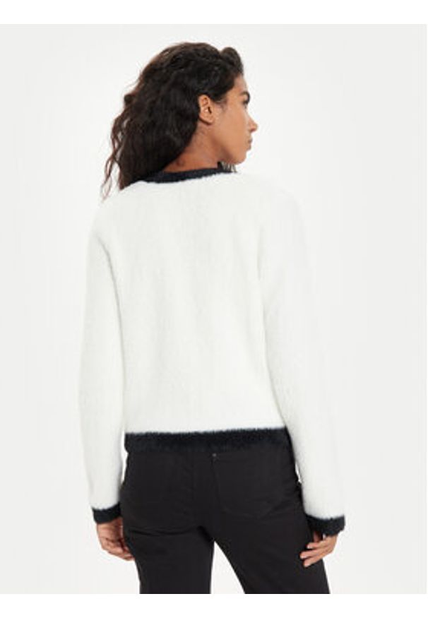 Morgan Kardigan 242-MOGUIN Biały Regular Fit. Kolor: biały. Materiał: syntetyk