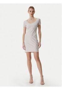 Guess Sukienka dzianinowa W6RK92 Z3JD2 Beżowy Regular Fit. Kolor: beżowy. Materiał: syntetyk #3