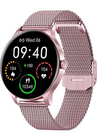 GARETT - Smartwatch Garett Classy Różowy (CLASSY_ROZO_STAL). Rodzaj zegarka: smartwatch. Kolor: różowy #1
