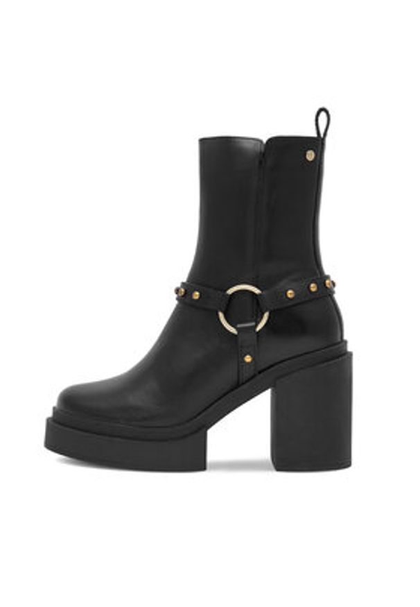 Eva Minge Botki HONDA-03 Czarny. Kolor: czarny. Materiał: skóra