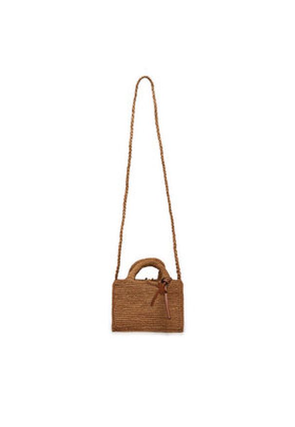 Manebi Torebka Handcrafted Raffia Sunset Bag Mini V 2.2 CO Beżowy. Kolor: beżowy