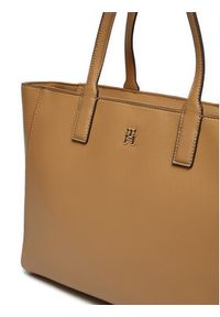 TOMMY HILFIGER - Tommy Hilfiger Torebka AW0AW16905 Beżowy. Kolor: beżowy. Materiał: skórzane #5