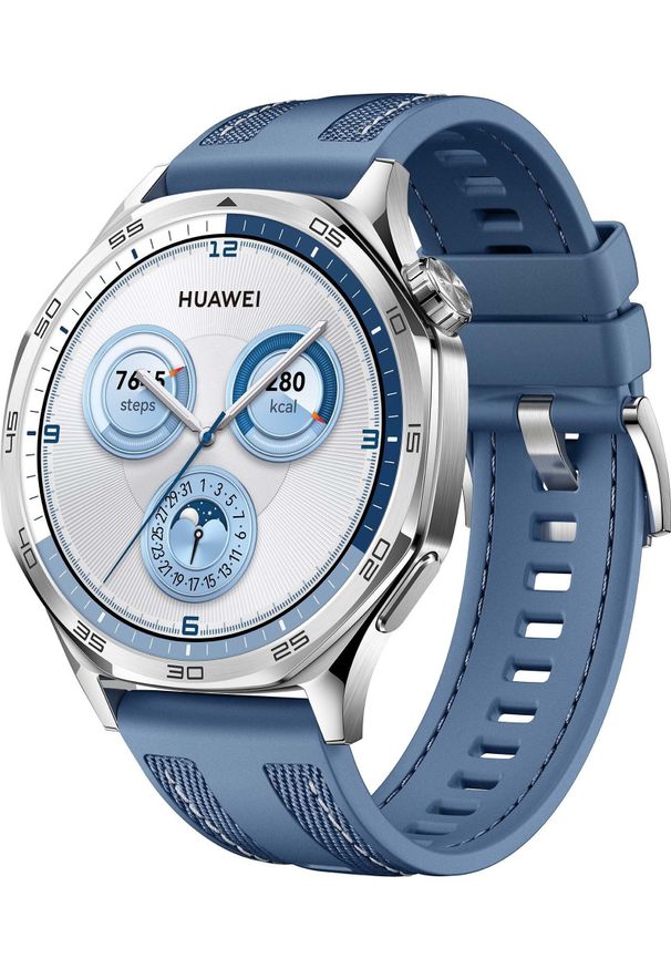 HUAWEI - Smartwatch Huawei Watch GT5 46mm Niebieski (Vili-B19W). Rodzaj zegarka: smartwatch. Kolor: niebieski