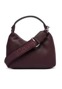 Calvin Klein Torebka LV04F3892G Bordowy. Kolor: czerwony. Materiał: skórzane #4