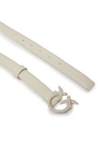 Pinko Pasek Damski Love Berry H2 Belt. PE 24 PLT01 100143 A1K2 Beżowy. Kolor: beżowy. Materiał: skóra