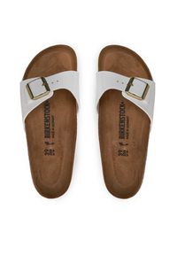 Birkenstock Klapki Madrid 1005310 Biały. Kolor: biały. Materiał: skóra