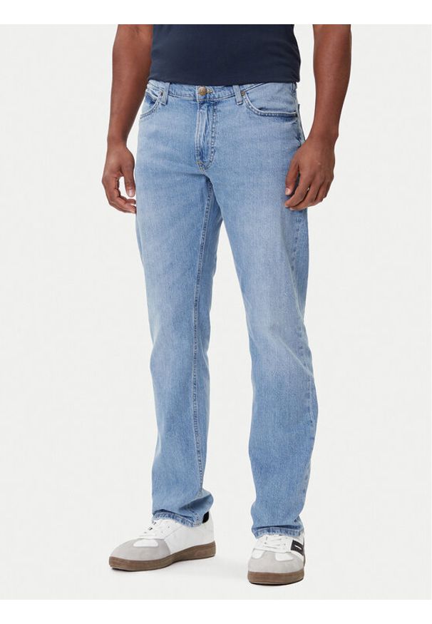 Lee Jeansy Daren 112367189 Niebieski Straight Fit. Kolor: niebieski