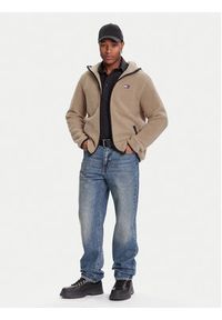 Tommy Jeans Bluza DM0DM19224 Beżowy Regular Fit. Kolor: beżowy. Materiał: syntetyk