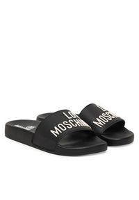 Love Moschino - LOVE MOSCHINO Klapki JA28052G0OI14000 Czarny. Kolor: czarny. Materiał: materiał #5