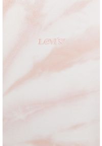 Levi's® - Levi's Bluza bawełniana damska kolor różowy z kapturem wzorzysta. Okazja: na spotkanie biznesowe. Typ kołnierza: kaptur. Kolor: różowy. Materiał: bawełna. Styl: biznesowy #4