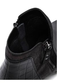 Remonte Botki R5172-04 Czarny. Kolor: czarny. Materiał: skóra #4