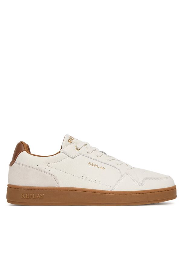 Replay - REPLAY Sneakersy GMZ3B.000.C0030L Biały. Kolor: biały. Materiał: skóra