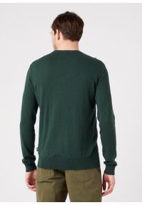 Wrangler - WRANGLER CREWNECK KNIT MĘSKI SWETER KLASYCZNY SYCAMORE W8A02PG49 112321348. Styl: klasyczny