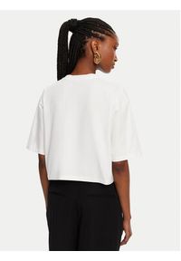 Balmain T-Shirt BF1EE020BB02 Biały Relaxed Fit. Kolor: biały. Materiał: bawełna
