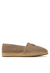 Calvin Klein Espadryle Espadrille Relock Mono Jacq HW0HW01916 Brązowy. Kolor: brązowy